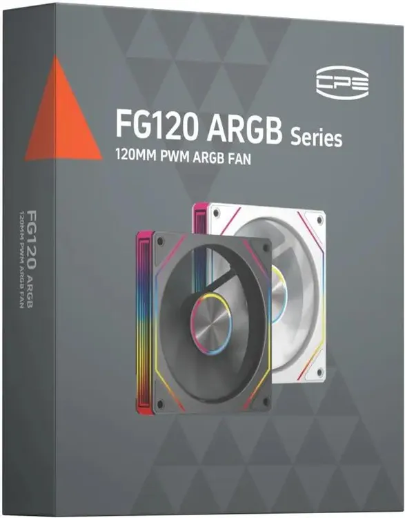 Вентилятор 120 мм PCCooler FG120 ARGB BK (F1G120-BKAC112-GL); 4-pin(PWM)+3-pin(ARGB); 800 - 1800 об/мин; 54 CFM; 28.4 дБ; пластик; ARGB подсветка