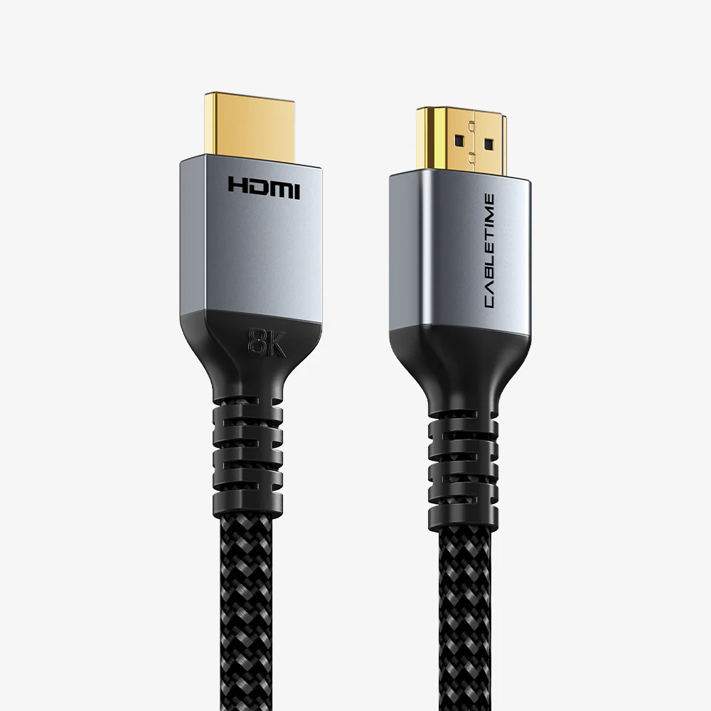 Кабель HDMI->HDMI v.2.1 CABLETIME CH11H (CT-HD8K-AG1); HDMI Тип A; HDMI Тип A; 8K@60Hz; 4K@120Hz; 48 Гбит/с; 1,0 м; черный