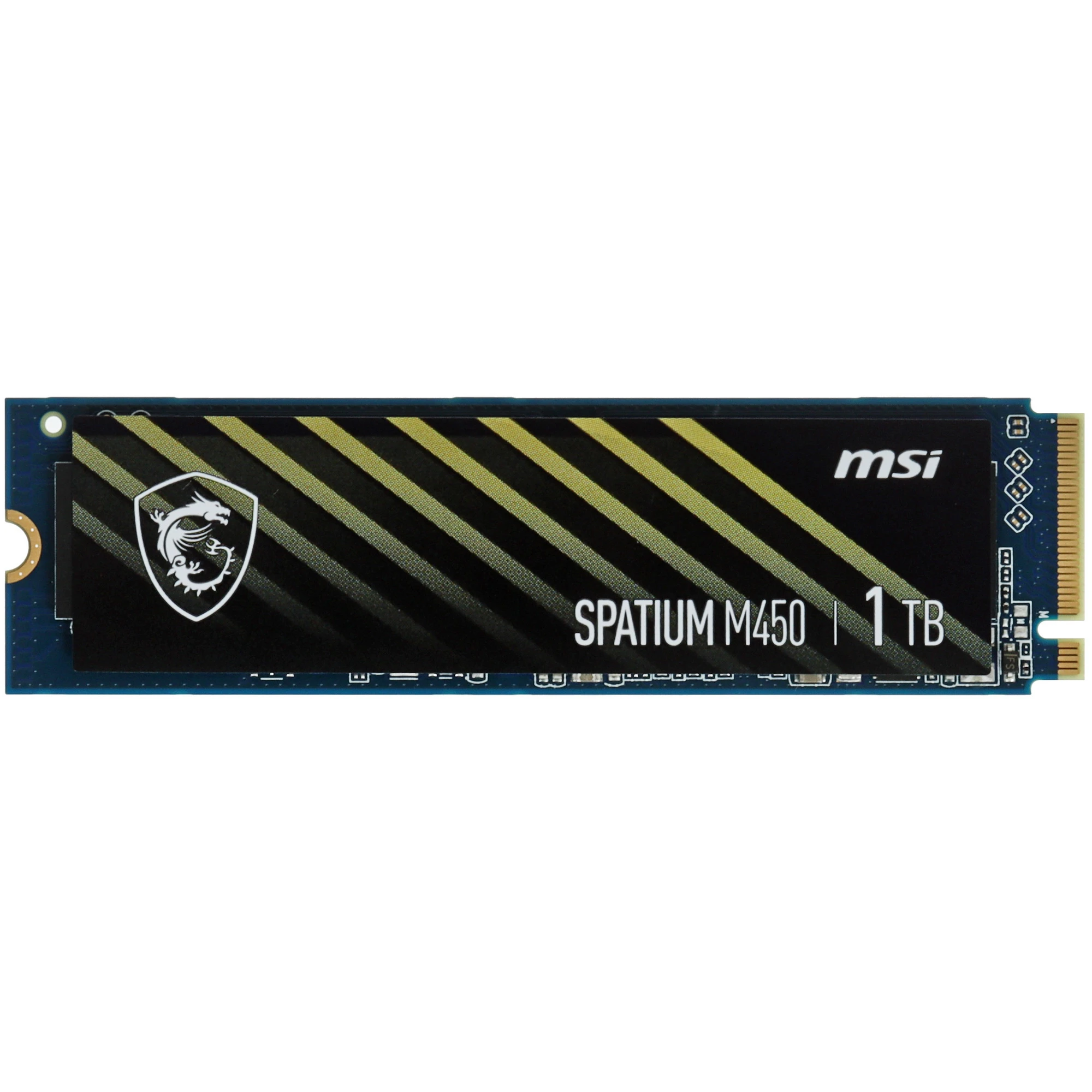 Накопитель SSD 1 ТБ MSI SPATIUM M450 V1 (S78-440L0M0-P83); M.2 (2280); 3400Мб/с -  2400Mб/с; TLC; PCI-E Gen4 x4; RET