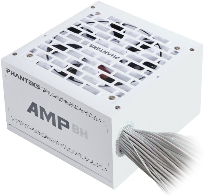 Блок питания 750 Вт PHANTEKS AMP BH 12VHPWR (PH-P750B_WT01); 1x24 pin; 2x8(4+4) pin; 4xSata; 2xMolex; 3x6+2-pin PCI-E; 80+ Bronze; APFC; 120 мм