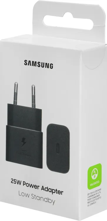 Зарядное устройство Samsung (EP-T2510NBEGRU); 1 USB порт (Type-C) - 3А; 25 Вт; Super Fast Charging; черный
