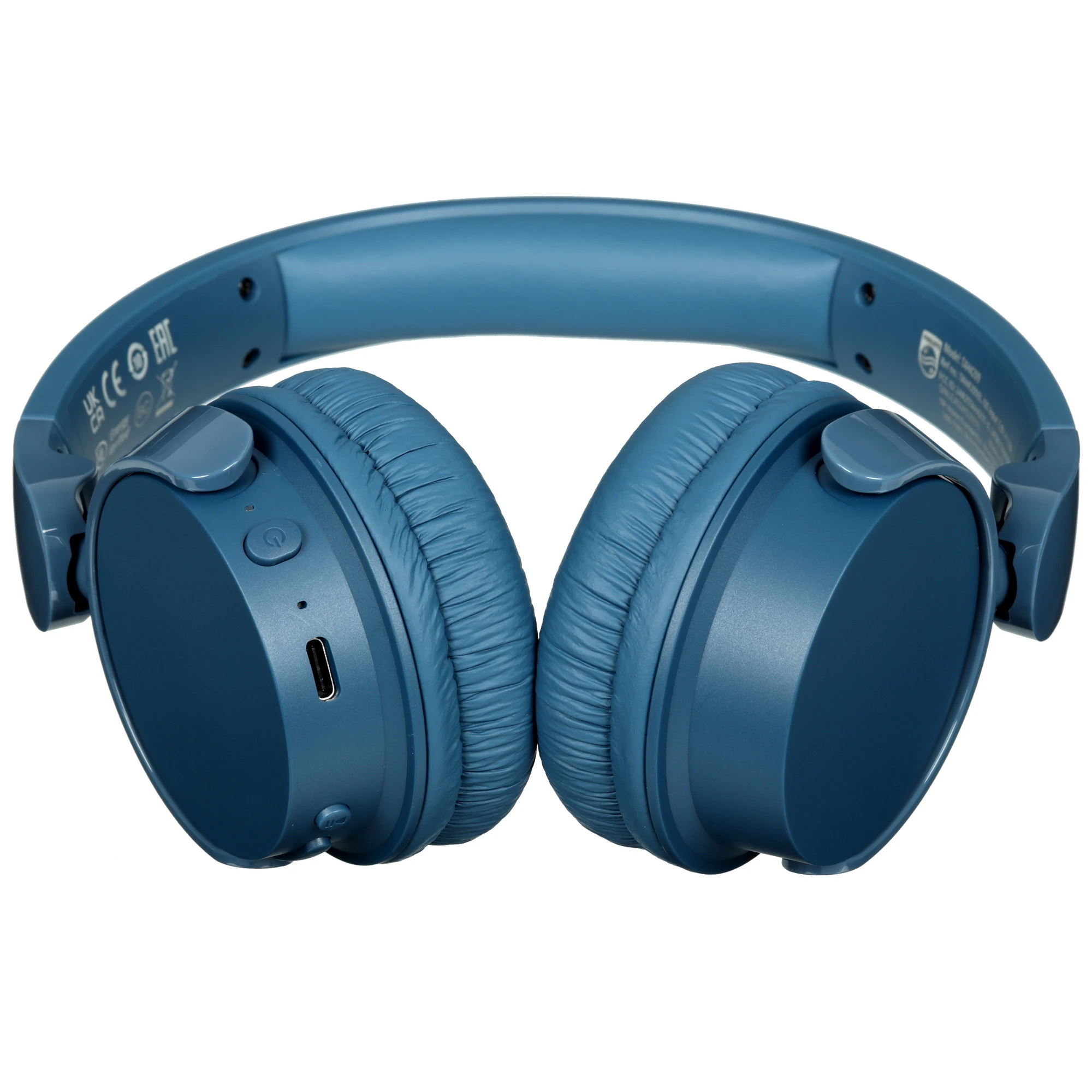 Гарнитура беспроводная Philips (TAH4209BL); накладные; bluetooth 5.3; оголовье (headband); 20 - 20 000; 32 Ом; 55ч; синий
