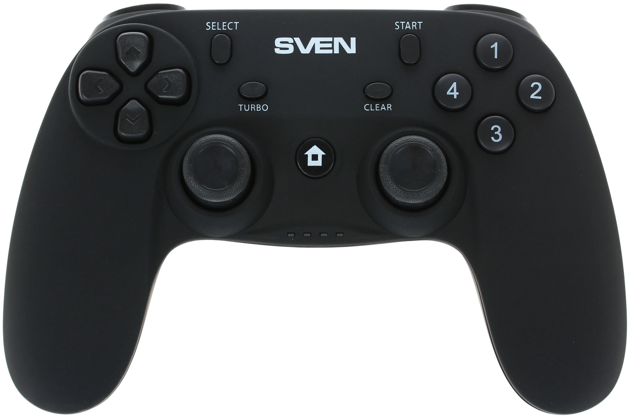 Геймпад беспроводной Sven GC-3050 (SV-016005); PS3, PC, Android; обратная связь; 16 кнопок; 2 мини-джойстика; виброотдача; USB; чёрный