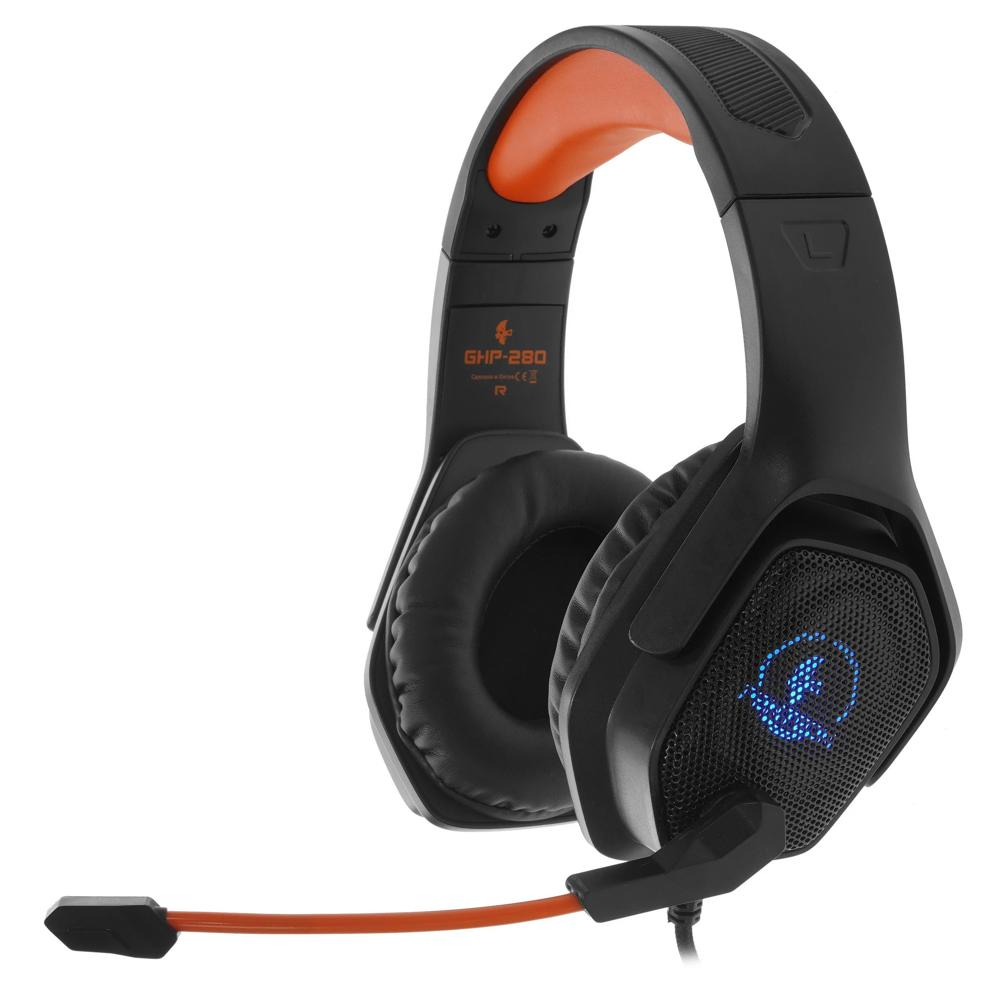 Гарнитура игровая Jet.A PANTEON GHP-280 (GHP-280 White-Orange***); оголовье; 20 - 20 000 Гц; 20 Ом; 