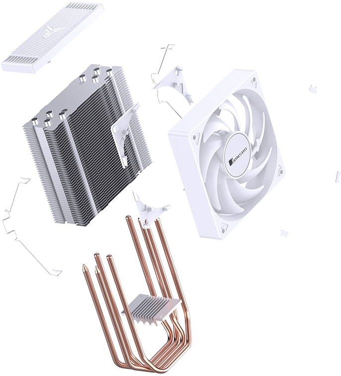 Система охлаждения для процессоров 120 мм JONSBO CR-1000E White***; активная; 1 вентилятор; 4-pin; 6