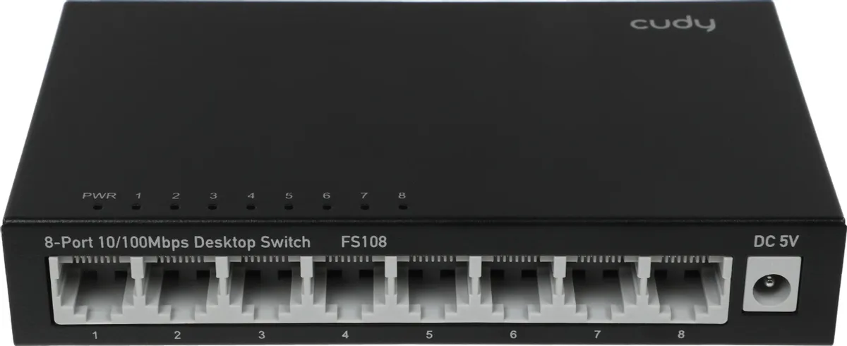 Коммутатор неуправляемый Cudy FS108; Fast Ethernet (10/100); 8 портов
