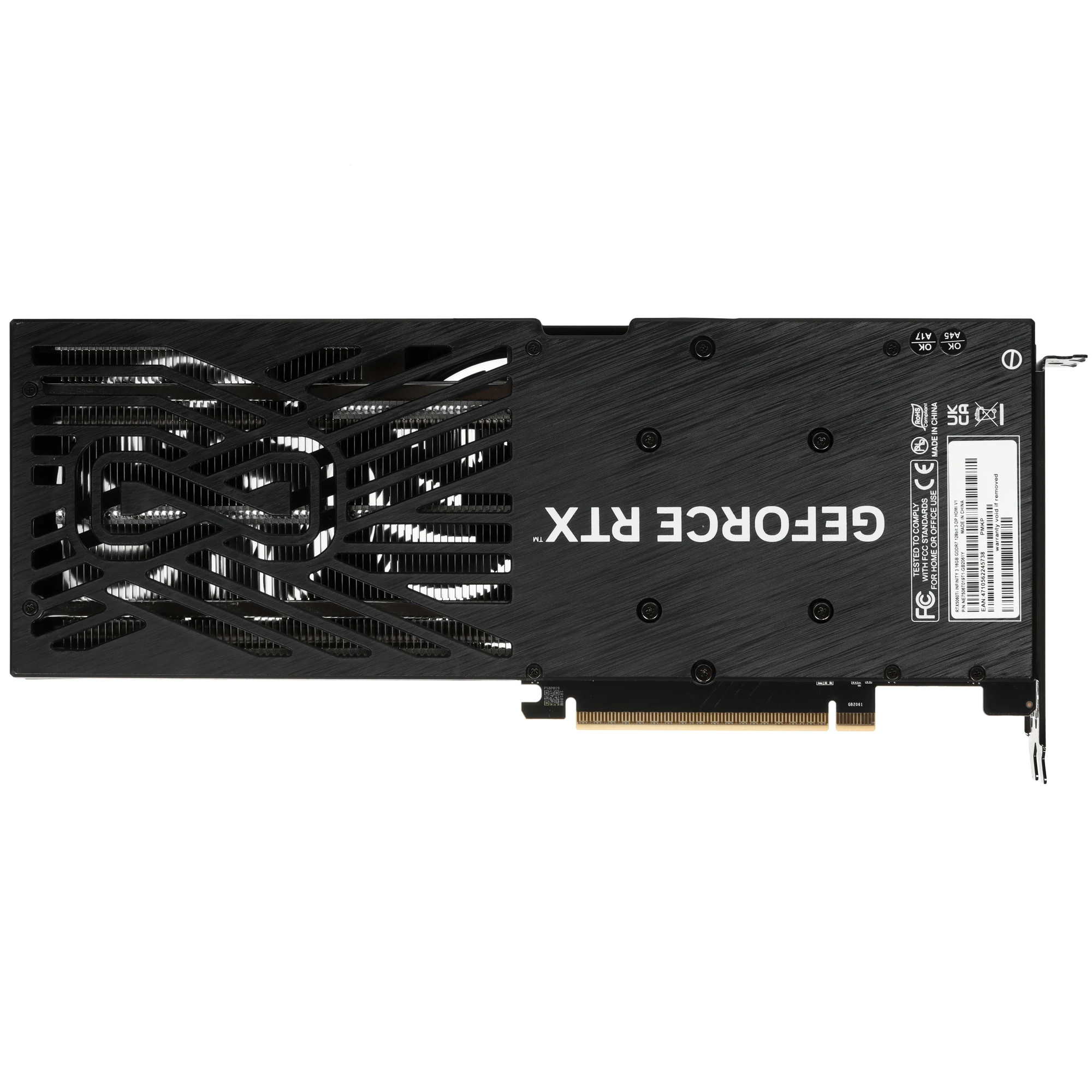 Видеокарта Nvidia GeForce RTX 5060 Ti 16 ГБ GDDR7 Palit Infinity 3 V1 (NE7506T019T1-GB2061Y); 2407-2572 MГц, 28 ГГц, 128 бит, 1xHDMI; 3xDP; 2-slot; RE