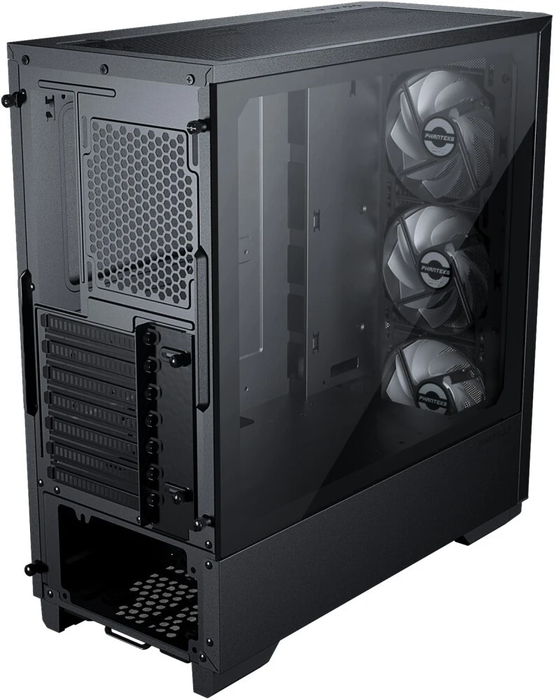 Корпус PHANTEKS Eclipse G360A (PH-EC360ATG_DBK02); ATX; Midi-Tower; без БП; сталь; 2x3.5" int.; 3 х 120 мм; 2 x USB 3.0/Mic/Aud; чёрный