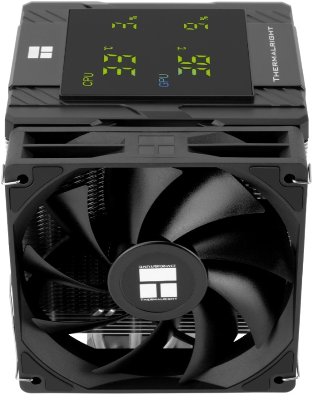 Кулер для процессора 120 мм Thermalright Peerless Assassin 120 Digital Black (TRPA120DB), 2x120 мм, 4 pin, USB, 1850 об/мин, черный, 245 Вт, 25.6 дБ
