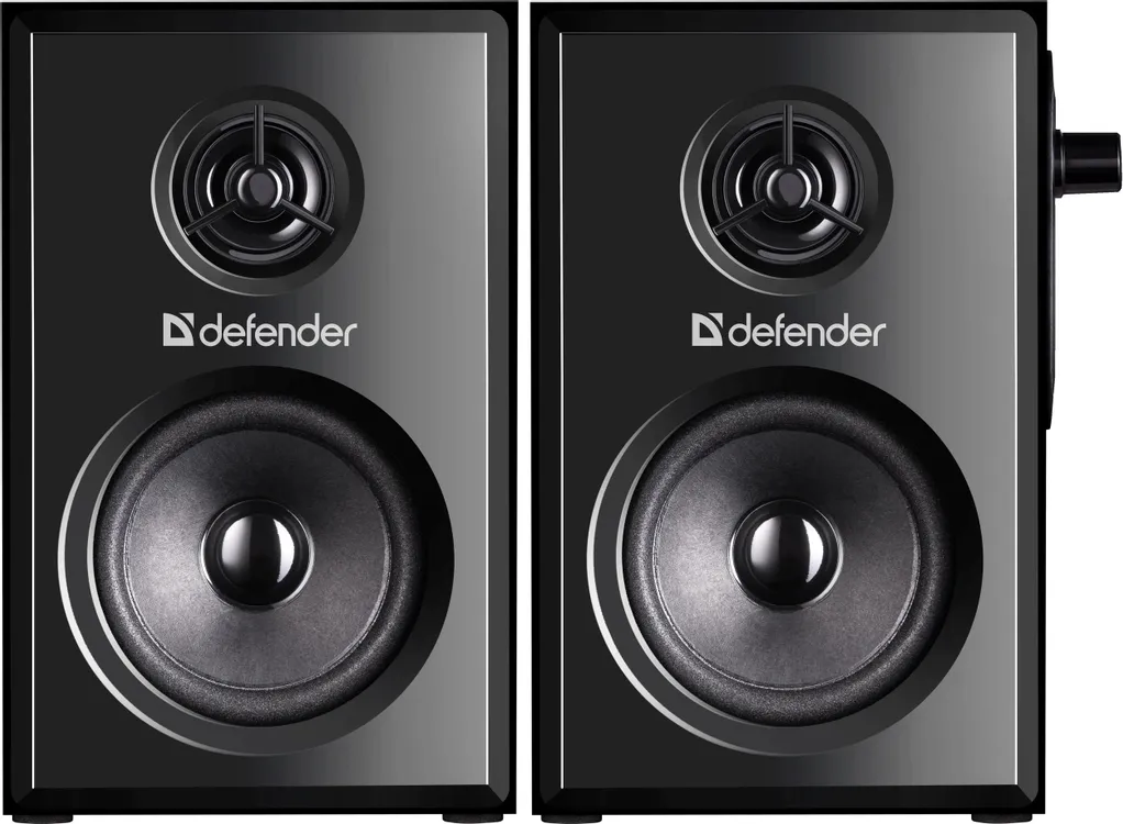 Акустическая система 2.0 Defender SPK 270 (65270***); 10 Вт; 80 - 20000 Гц; дерево; регулятор на боковой панели; сеть 220В; чёрный