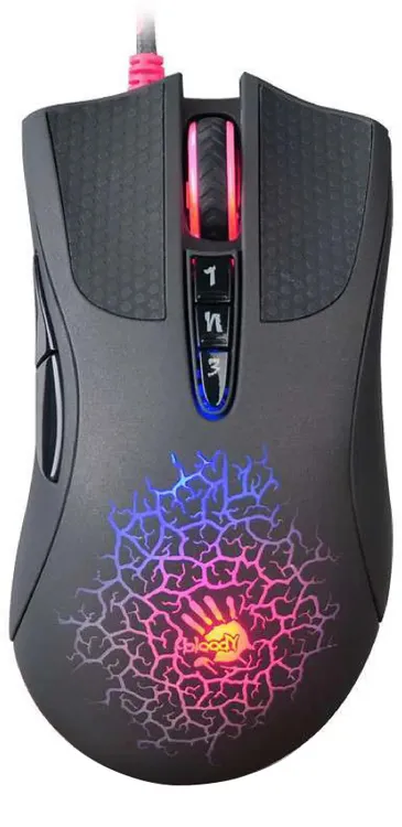 Мышь игровая A4Tech Bloody A90***; USB; оптический; 4000 dpi; 8 кнопок; колесо-кнопка; оптические пе