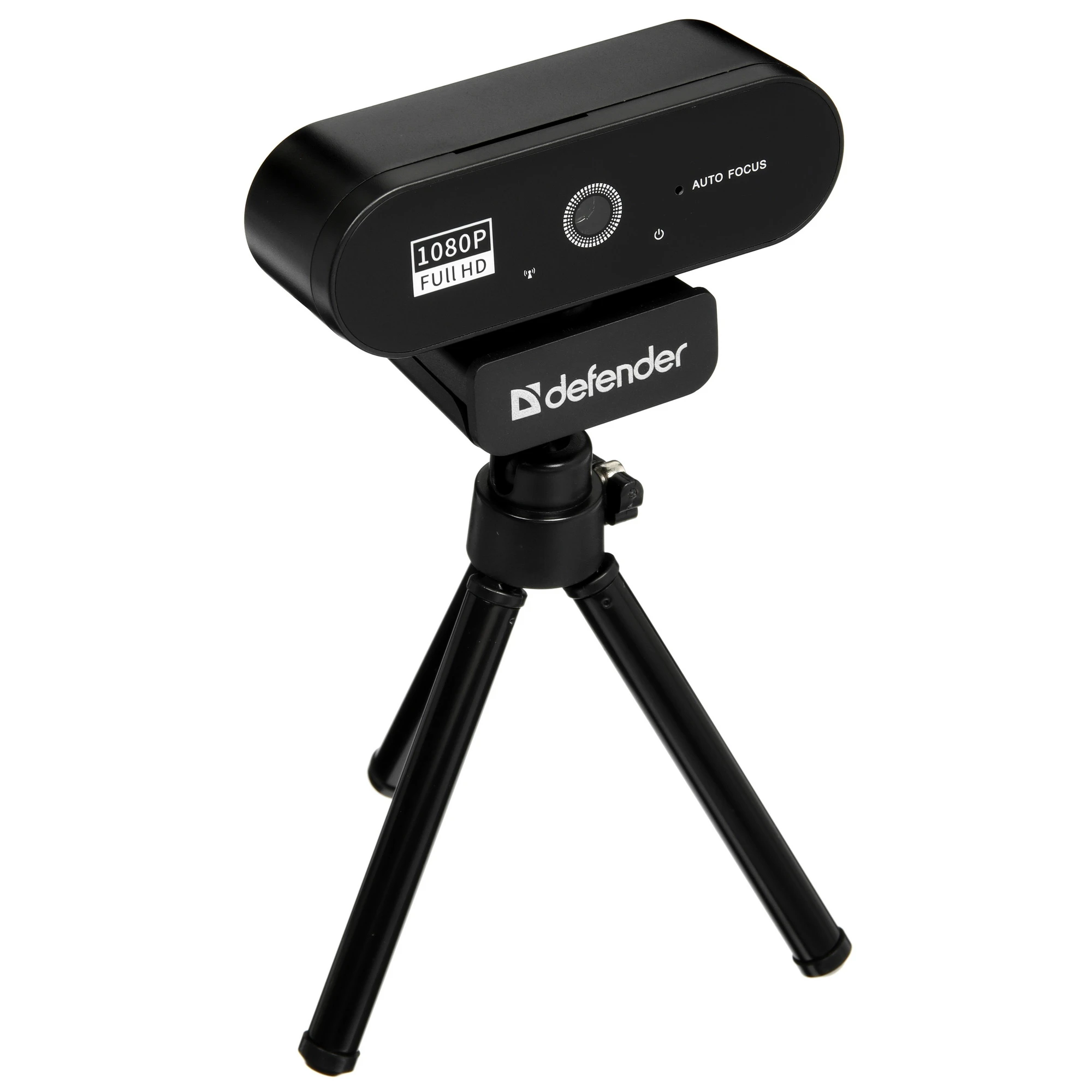 Веб-камера Defender G-lens 2580 (63118); 2,0 Мп; 1920 х 1080; USB 2.0; микрофон; универсальное крепление; 2 м; чёрный