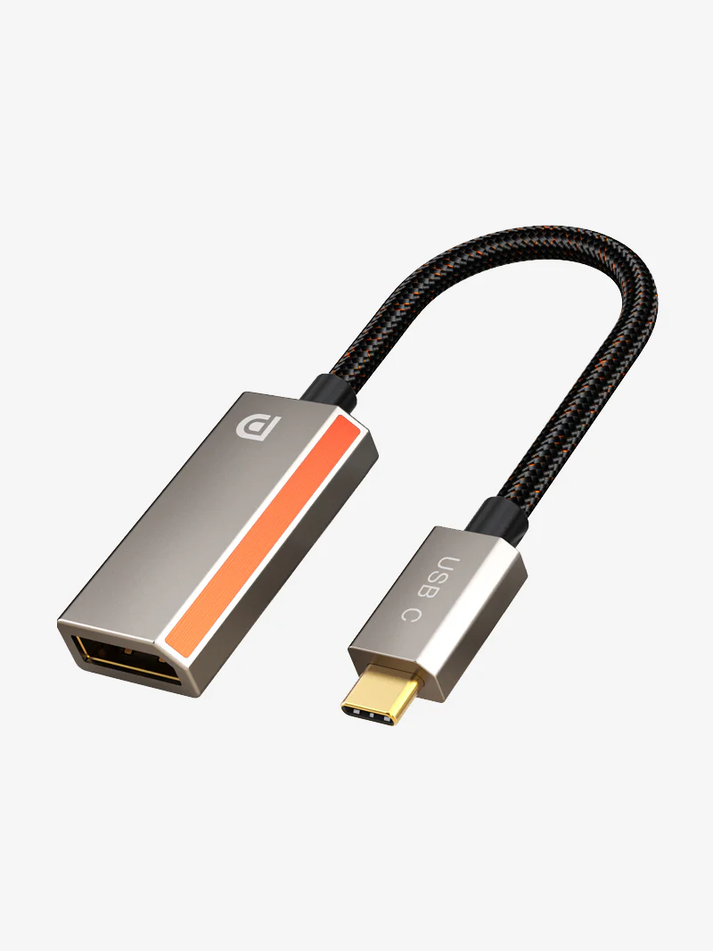 Адаптер Type-C/DP CableTime CP16A; 8К 60Гц; 4К 144Гц; 32Гбит/с; VMM7100 чип; Thunderbolt; 0,15 м; черный