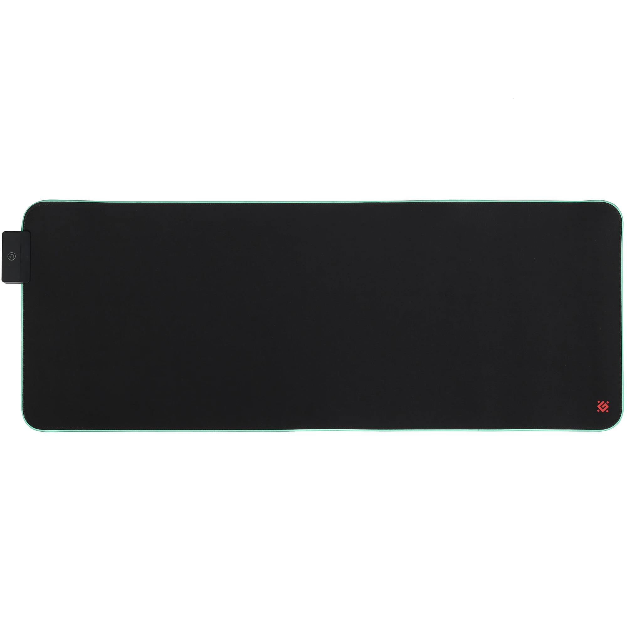 Коврик для мыши Defender BLACK XXL HUB Light (50010***); ткань + резиновая основа; 780 х 300 х 4 мм; 2xUSB, RGB подсветка; черный