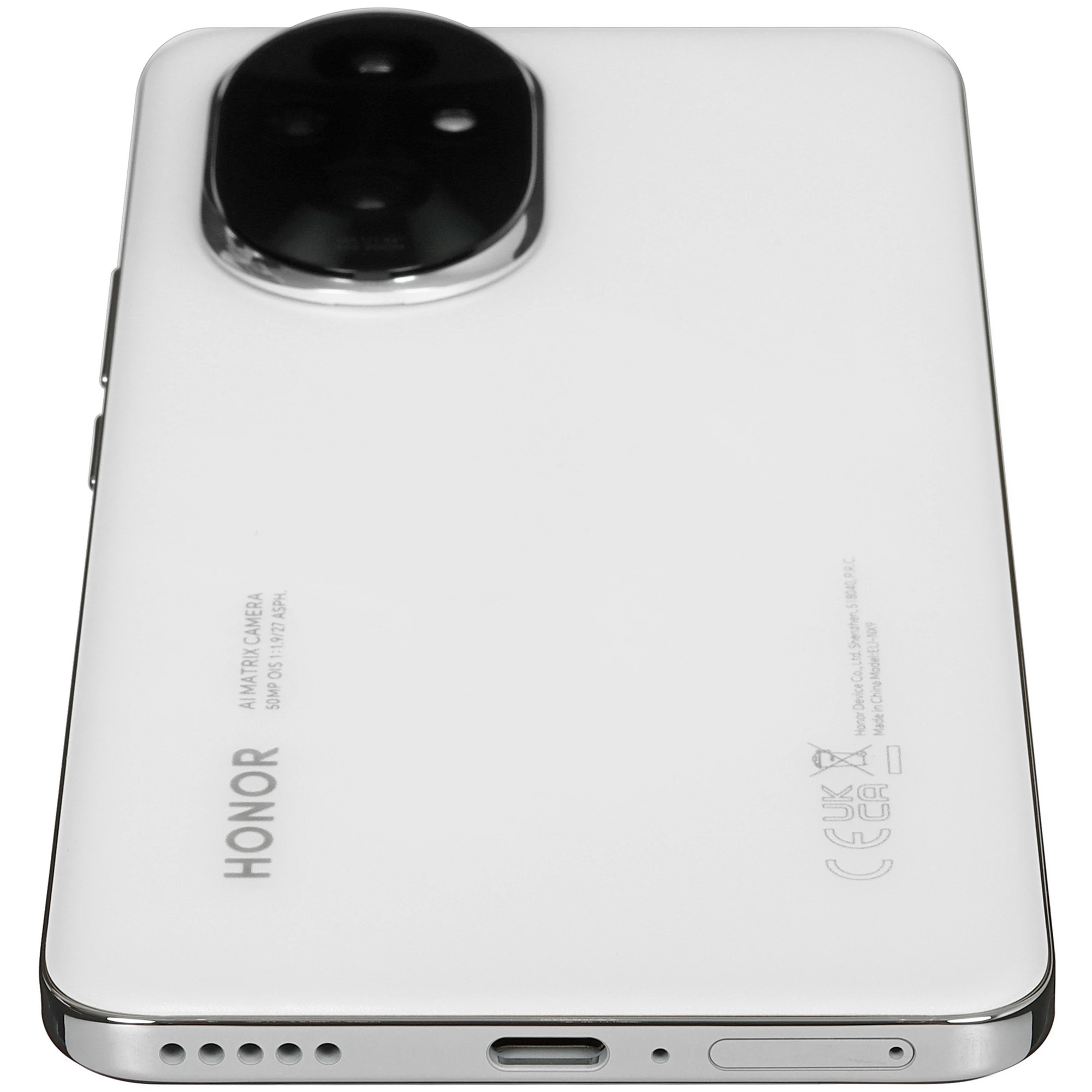 Смартфон Honor 200 8/256Гб White; (5109BFKE) 6.7" AMOLED 120Гц; 2664x1200; Snapdragon 7 Gen 3 8 ядер 2.6 ГГц; 8Гб/256Гб; 50+50+12Мп/50Мп BT5.3; WiFi 8