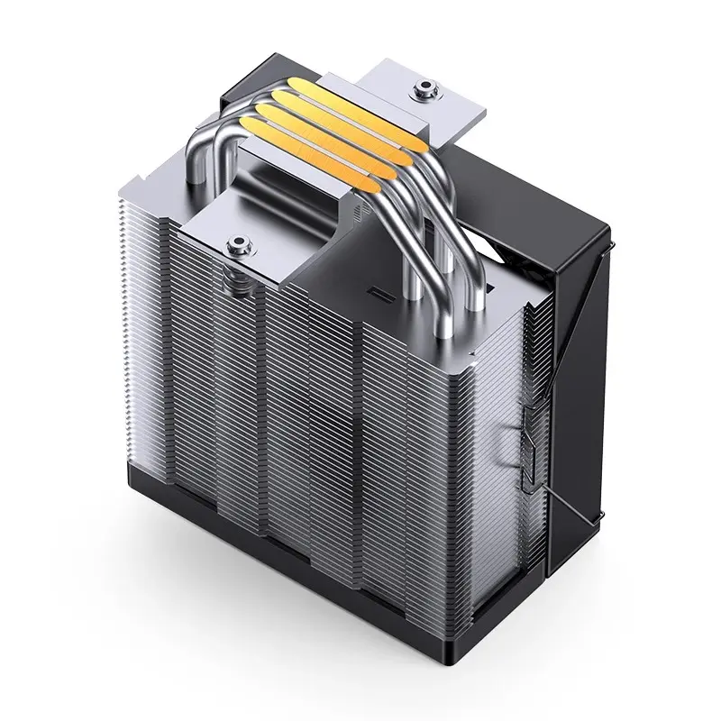 Кулер для процессора 120 мм JONSBO CB40 Black (CB40Black), 1x120 мм, 4 pin, ARGB, 800-1800 об/мин, черный, 225 Вт, 35.4 дБ, 4 трубки, алюминий, медь