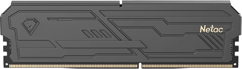 Модуль памяти DDR4 16 ГБ Netac SHADOW III Black (NTSHD4P32SP-16K); 25600 MБ/с; 3200 МГц; радиаторы; RET