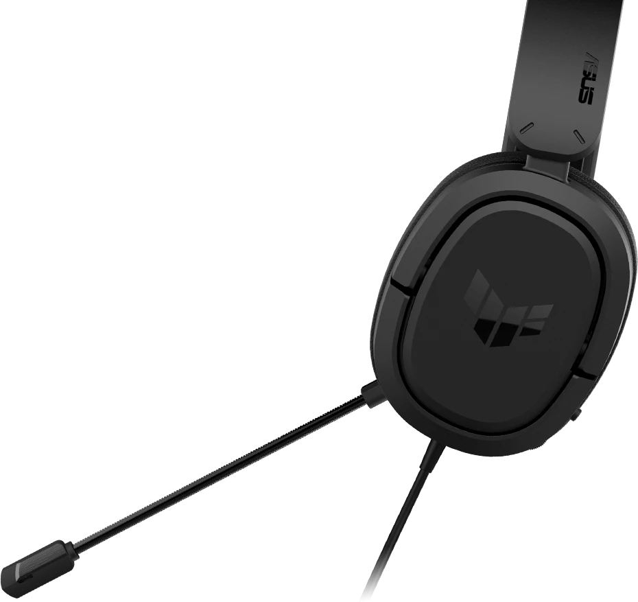Гарнитура игровая Asus TUF Gaming H1 Black (90YH03A2-B1UA00***); оголовье; 42 - 17 000 Гц; 32 Ом; 1,2 м + 1,2 м; микрофон; 2 x 3,5 мм (mini-jack); 1 x