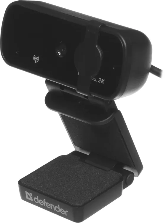 Веб-камера Defender G-lens 2593 QHD (63193); 4,0 Мп; 2560х1440; 2К (QHD); автофокус; микрофон с шумоподавлением; универсальное крепление; 1,5 м; чёрны