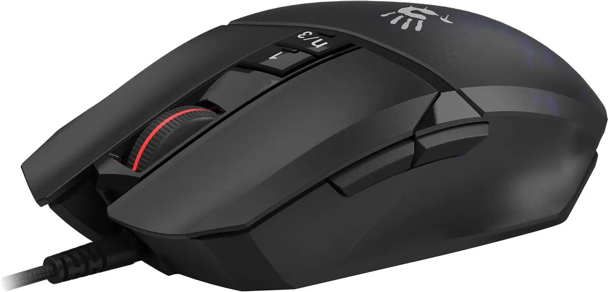 Мышь игровая A4Tech Bloody W65 Max Mini Black (W65 MAX MINI HONEYCOMB); USB; оптический; 12000 dpi; 9 кнопок; колесо-кнопка; чёрный