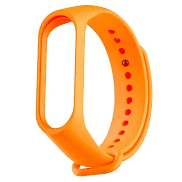 Ремешок для фитнес-браслета Xiaomi Mi Band 5/6/7; оранжевый