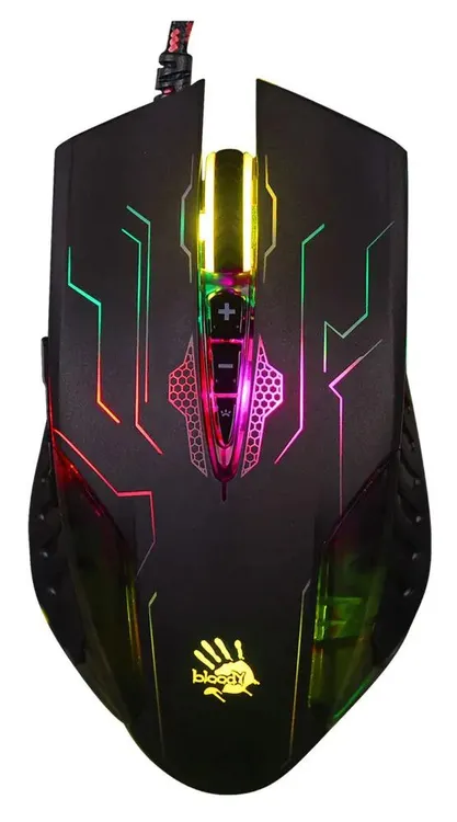 Мышь игровая A4Tech Bloody Q51***; USB 2.0/3.0; оптический; 3200 dpi; 8 кнопок; колесо-кнопка; оптич