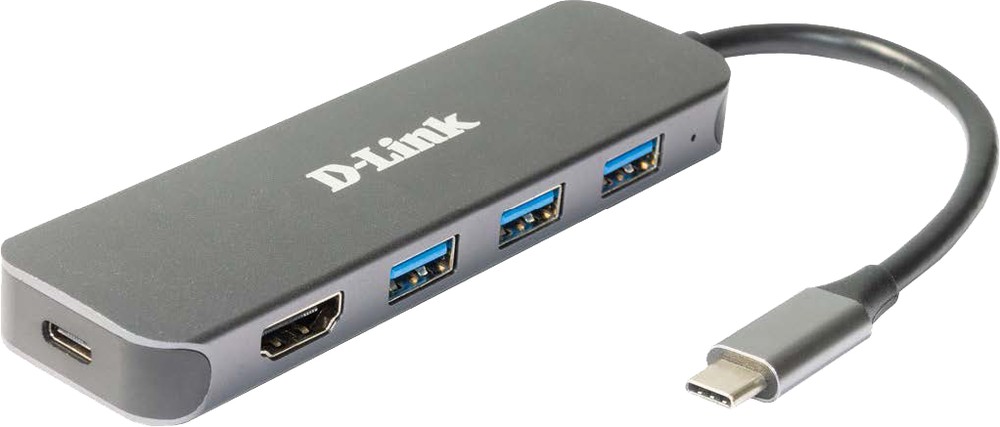 Концентратор USB внешний Док-станция (AAR000676***); USB 3.1 Type C; 2xUSB 3.1, 2xUSB Type-C, HDMI, RJ45, SD,MicroSD,; 4-порта; металлический корпус;