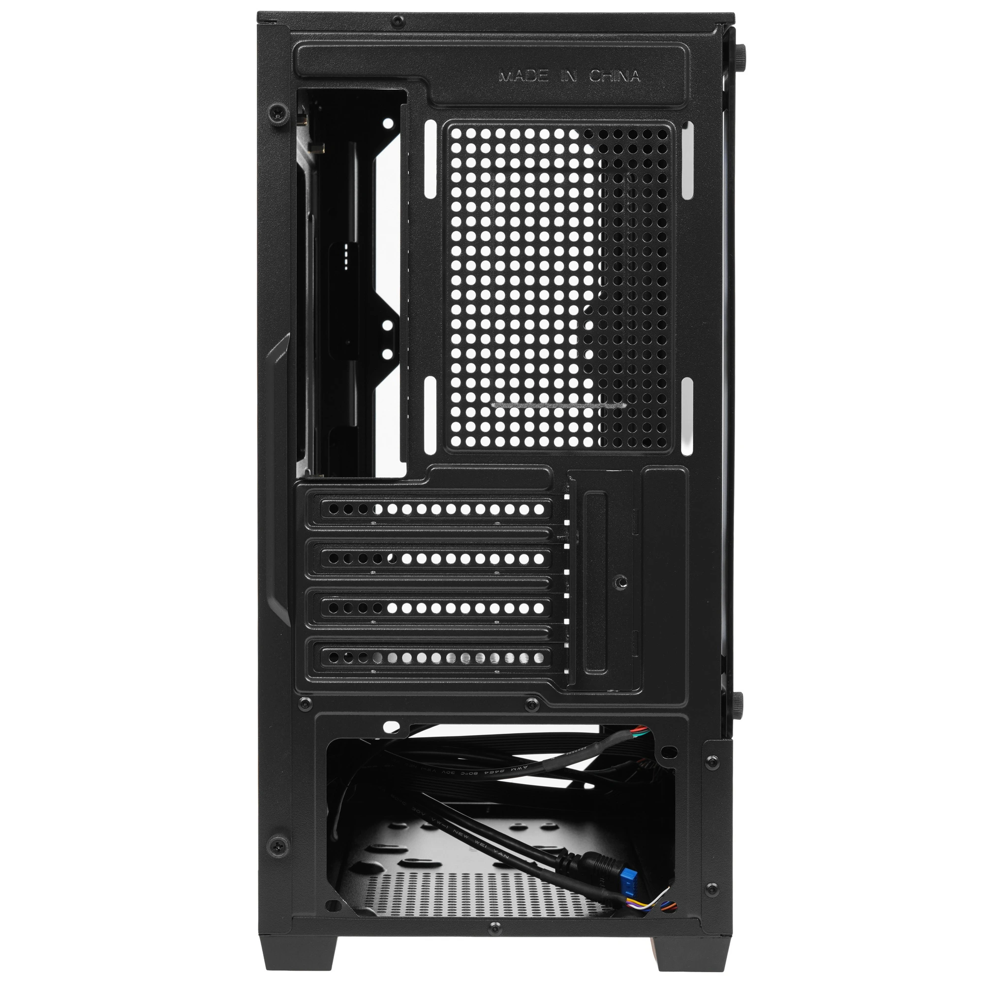 Корпус Bloody CC-123 Black (CC-123-BK); mATX; Mini-Tower; 2xUSB 2.0/1xUSB 3.0; 2xMic/Audio; черный