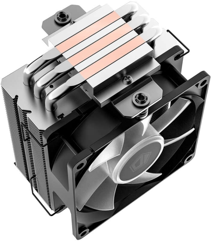 Кулер для процессора 92 мм ID-Cooling SE-903-XT FRGB (SE-903-XT FRGB), 1x92 мм, 4 pin, 500-2200 об/мин, черный, 130 Вт, 25.6 дБ, 3 трубки