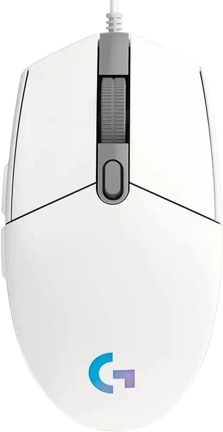 Мышь игровая Logitech G102 LIGHTSYNC White (910-005824***); USB; оптический; 200 - 8000 dpi; 6 кнопок; кол
