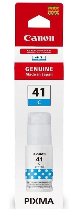Картридж Canon GI-41C (4543C001***); Canon Pixma G1420/G2420/G2460/G3420/G3460; 70 мл; голубой (cyan)