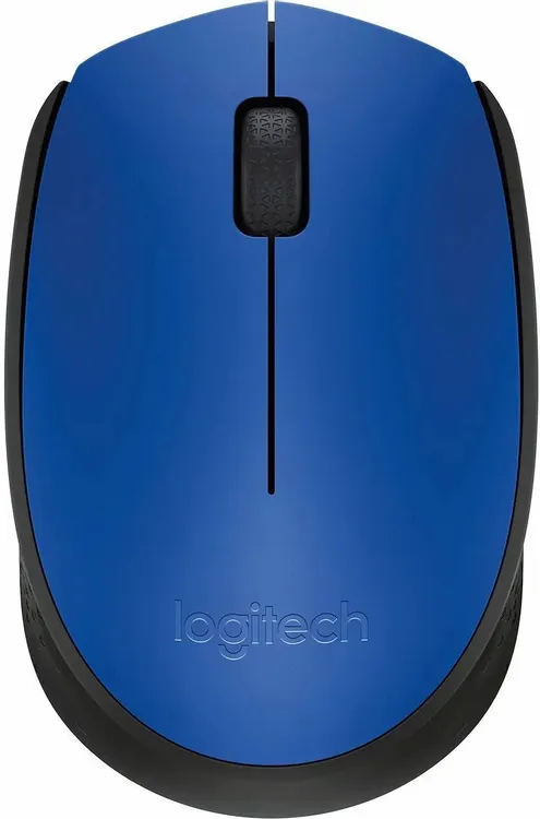 Мышь беспроводная Logitech M171 Blue/Black (910-004640***); USB; 3 кнопки; колесо-кнопка; 1хАА; синий