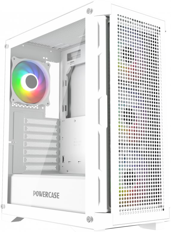 Корпус Powercase Ultimate White (CUW-A4***); ATX; Midi-Tower; без БП; сталь; 2x3.5" int.; 4 x 120 мм