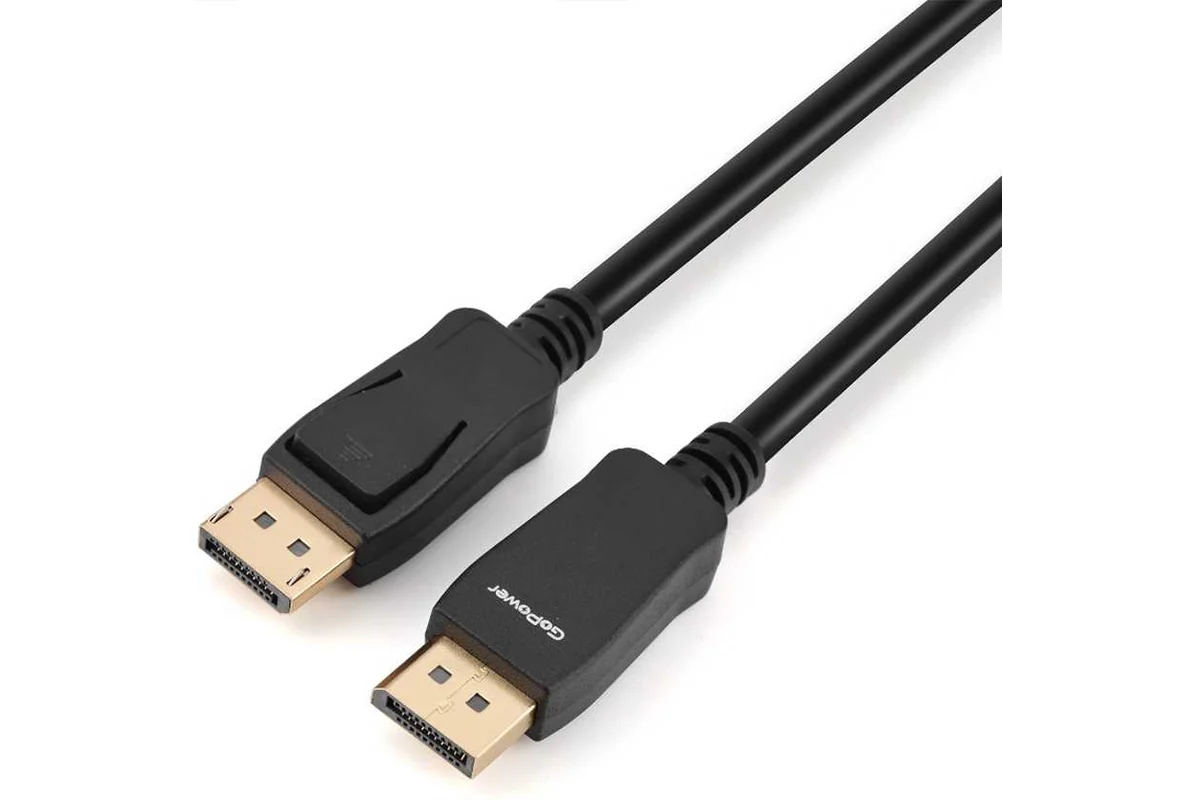 Кабель DisplayPort -> DisplayPort  GoPower (00-00028932); 1.4v; 8K@60Hz(DSC); 1,8 м; пакет