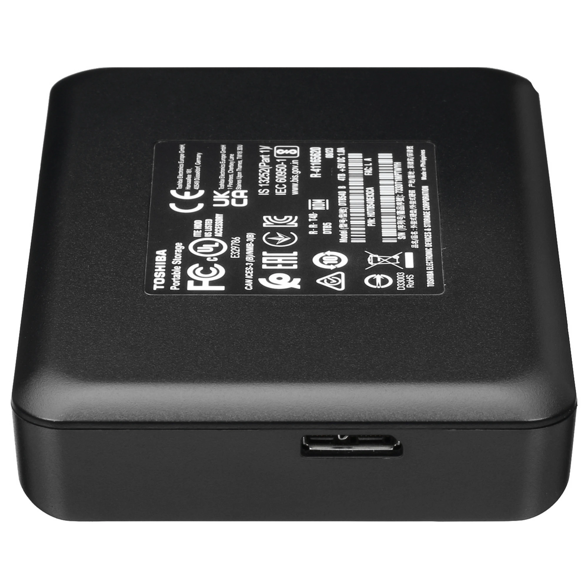 Внешний жесткий диск 4 ТБ Toshiba Canvio Basics (HDTB540EK3CA***); 2,5"; USB 3.0; чёрный