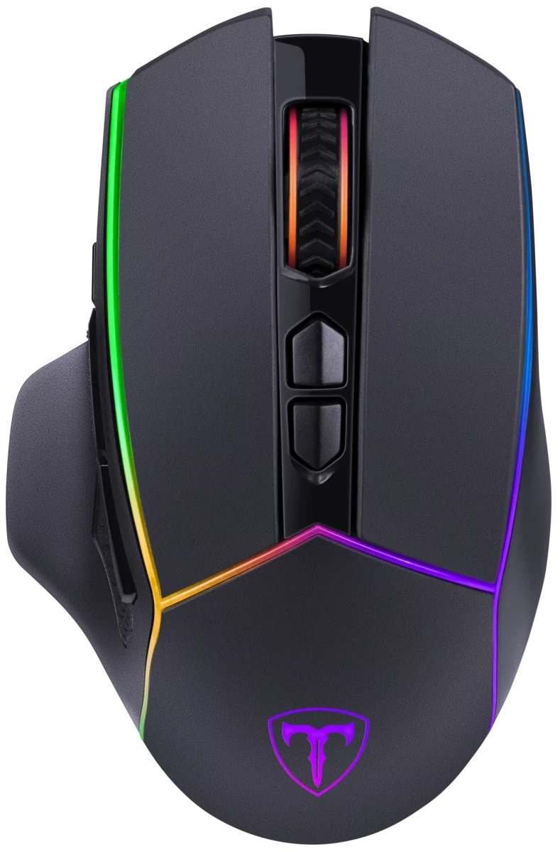 Мышь беспроводная T Line Vertex (72375); Bluetooth/2.4 Ггц; USB; оптический; 8000 dpi; 8 кнопок; встроенный аккумулятор 500 мАч; чёрный