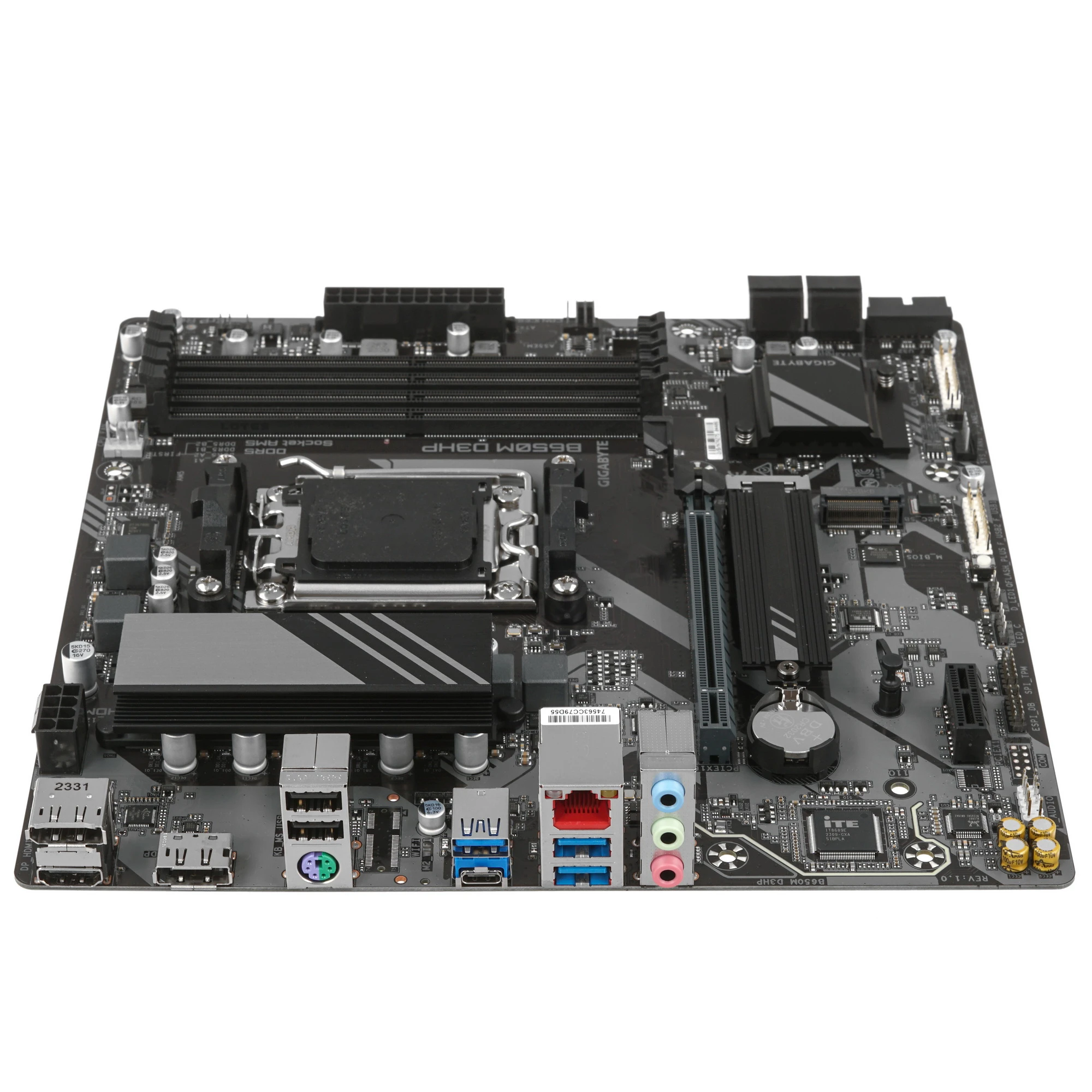 Материнская плата Gigabyte B650M D3HP; Socket AM5; mATX; AMD B650; 4хDDR5(8000); 1xPCI-E x16; 1xPCI-E x1; 1xHDMI; 2xDP 4(SATA 6Gb/s); Realtek 7.1 audi