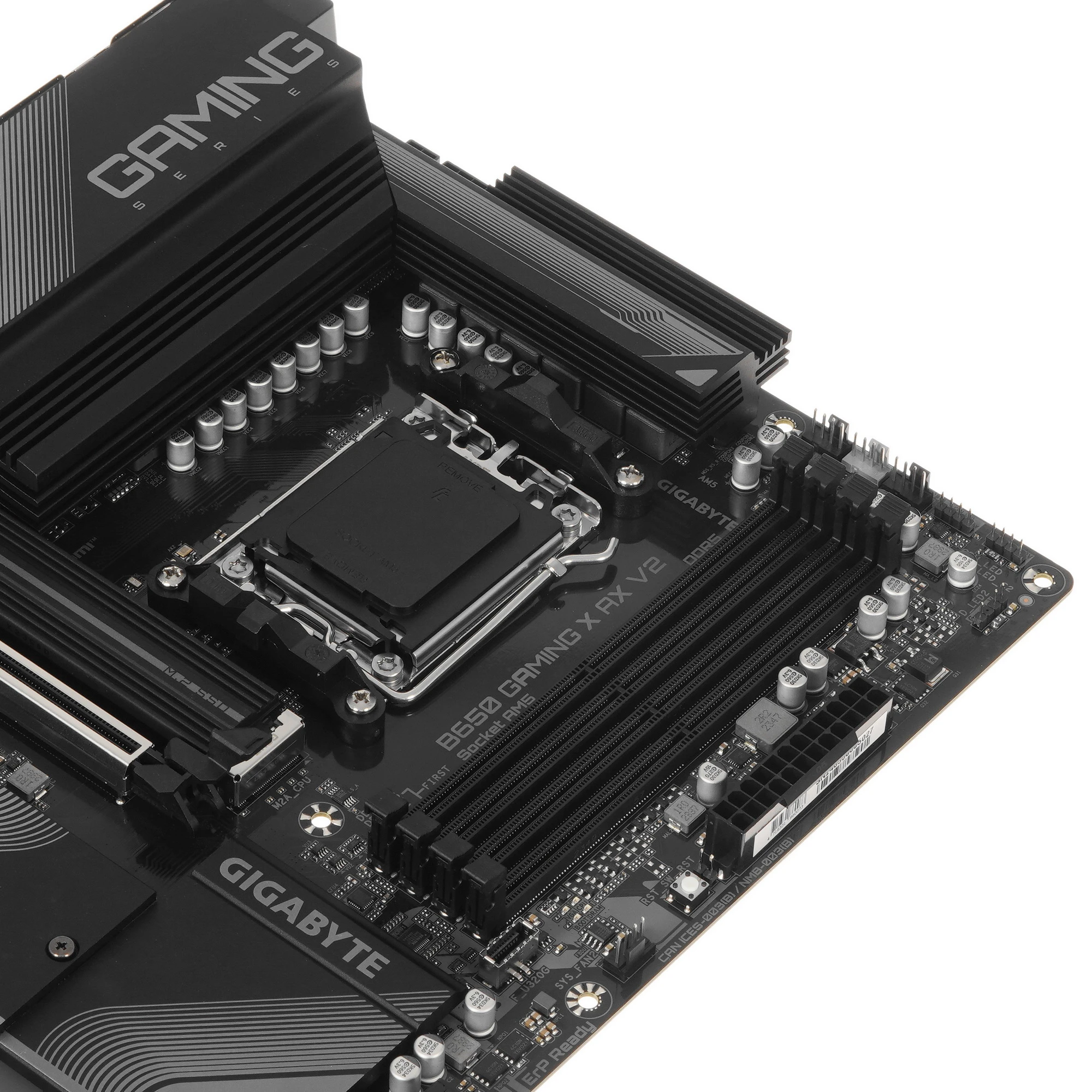 Материнская плата Gigabyte B650 GAMING X AX V2; Socket AM5; ATX; AMD B650; 4хDDR5(8000); 3xPCI-E x16; HDMI; DP 4(SATA 6Gb/s); Realtek 7.1 audio; Real