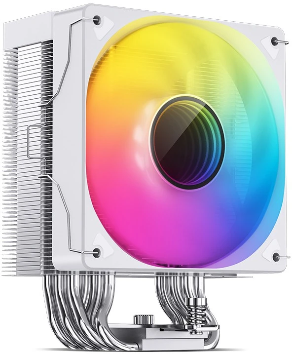 Кулер для процессора 120 мм JONSBO CR-1000 V2 PRO ARGB White, 1x120 мм, 4 pin, ARGB, 600-1500 об/мин, белый, 230 Вт, 32 дБ, 6 трубок