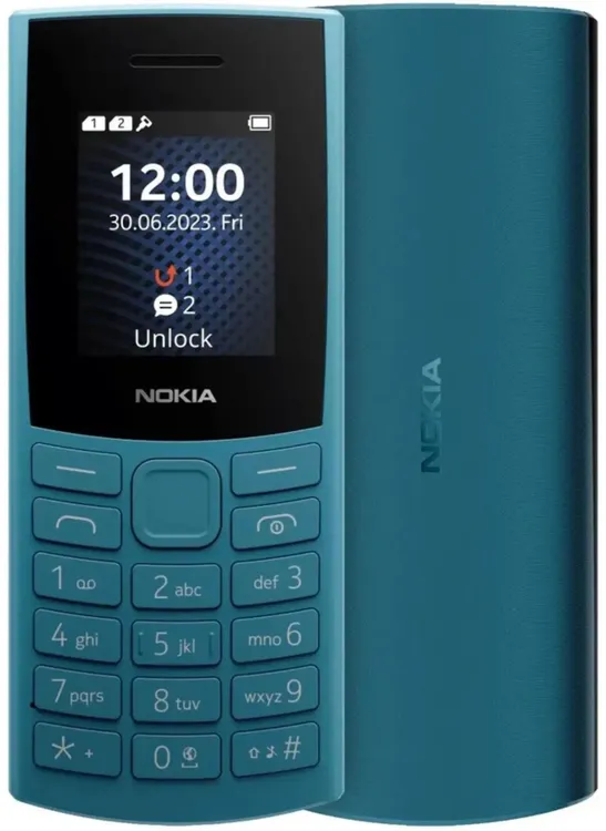 Мобильный телефон Nokia 105 DS Blue (TA-1557); 1,8"; TFT; Dual Sim; моноблок; пластик; 1000 мАч; FM 