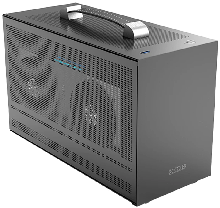 Корпус PCCooler I100 PRO MESH GY; Mini-ITX; Mini-Tower; без БП; 1xUSB 3.X, Mic/Aud; чёрный