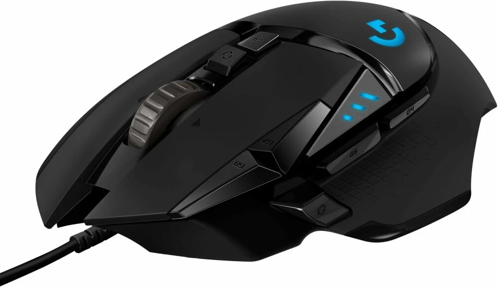 Мышь игровая Logitech G502 HERO (9910-005470); USB; оптический; 25600 dpi; 11 кнопок; колесо-кнопка; доп. грузы