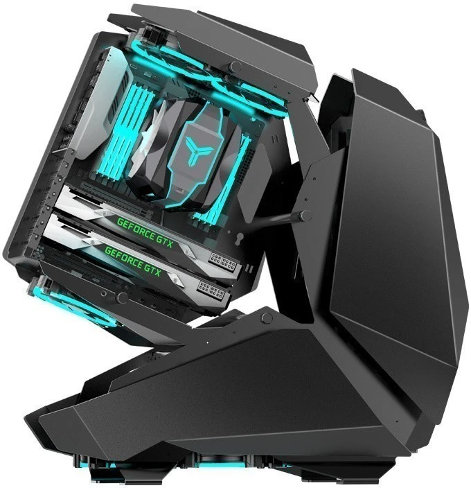 Корпус JONSBO MOD-5 Black; ATX; Full-Tower; без БП; сталь; 3x3.5" int.; 2xUSB 3.X, 1xUSB 3.X Type-C,2x jack 3.5 mm Mic/Aud; черный