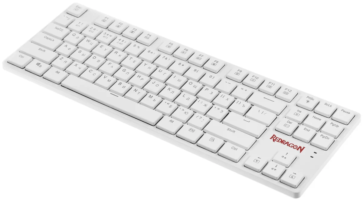 Клавиатура игровая Redragon ANUBIS (70506***); USB + (Bluetooth/2.4 Ггц); механическая; 87 клавиш; 12 (+FN); подсветка; LED подсветка; встроенный акку