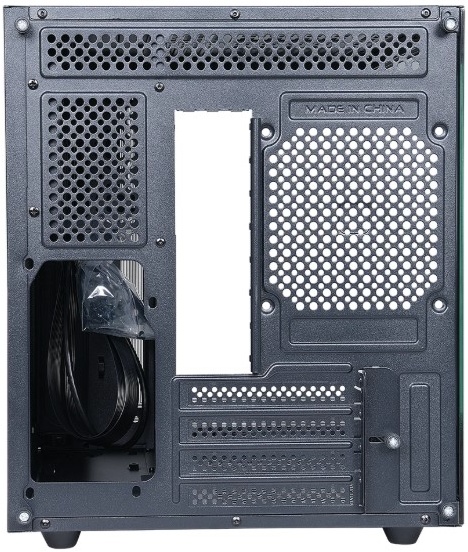 Корпус Defender NovaCube ARGB Black (25103); mATX; Mini-Tower; без БП; сталь; 1x3.5" int.; 2xUSB 2.0, 1xUSB 3.X,1x jack 3.5 mm Mic/Aud; чёрный