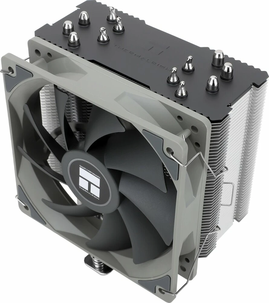 Кулер для процессора 120 мм Thermalright Burst Assassin 120 (BA120), 1x120 мм, 4 pin, 1550 об/мин, серый, 245 Вт, 25.6 дБ, 6 трубок, алюминий, медь