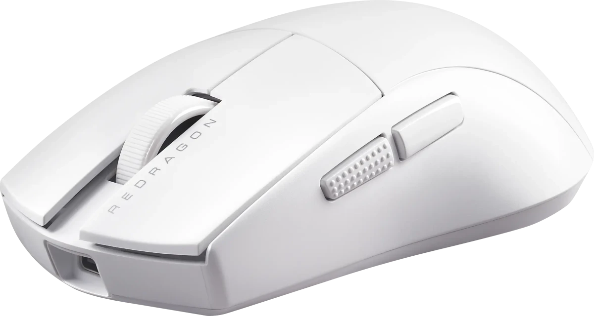 Мышь игровая Redragon K1NG 4K PRO White (72212); Bluetooth/2.4 Ггц; USB; оптический; 500-8000 dpi; 5 кнопок; колесо-кнопка; собственный аккумулятор; б