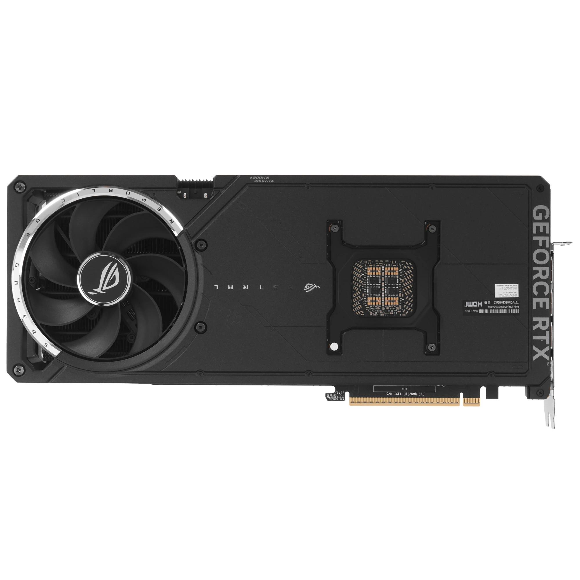Видеокарта Asus GeForce RTX 5090 ROG Astral OC Edition (ROG-ASTRAL-RTX5090-O32G-GAMING), черный, 32Гб, GDDR7, 2017-2610 МГц, 28 ГГц, 5 нм, 512 бит