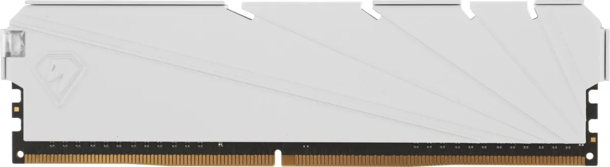 Модуль памяти DDR4 8 ГБ Netac SHADOW S 8GB White (NTSSD4P32SP-08W***); 25600 MБ/с; 3200 МГц; радиаторы; RET