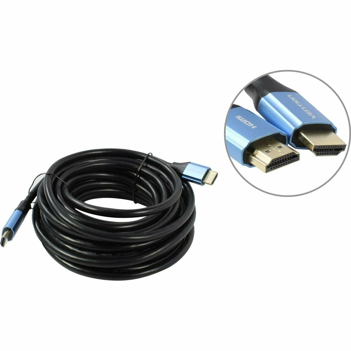 Кабель HDMI->HDMI v.2.0 Vention (ALHSK); HDMI Тип A; HDMI Тип A; 4K@60Hz; 8,0 м